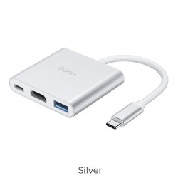 HOHO HB14 TYPE-C HUB EASY USE ΜΕ USB3.0+HDMI+PD