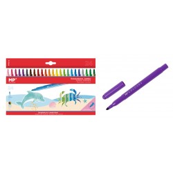 MPMσετ χρωματιστών μαρκαδόρων Jumbo με χοντρή μύτη PP872, 24τμχ