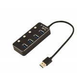 GEGBIRD USB HUB 3.1 &Mu;&Epsilon; &Delta;&Iota;&Alpha;&Kappa;&Omicron;&Pi;&Tau;&Epsilon;&Sigma;, 4 PORT, &Mu;&Alpha;&Upsilon;&Rho;&Omicron;