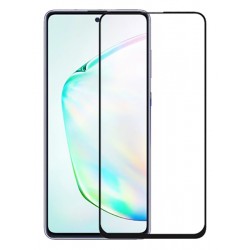 POPERTECH Tempered Glass 5D, full glue, για Samsung Note 10 Lite, μαύρο