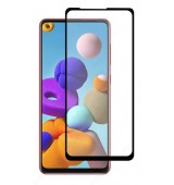 POPERTECH Tempered Glass 5D, full glue, &gamma;&iota;&alpha; Samsung A21s & A21, &mu;&alpha;ύ&rho;&omicron;