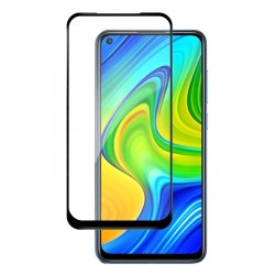 POPERTECH Tempered Glass 5D, full glue, για Xiaomi Redmi Note 9, μαύρο