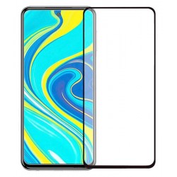 POPERTECH Tempered Glass 5D, full glue, Xiaomi Redmi Note 9 Pro, μαύρο