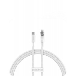 BABEUS CRYSTAL, ΚΑΛΩΔΙΟ ΓΡΗΓΟΡΗΣ ΦΟΡΤΙΣΗΣ,TYPE-C ΣΕ LIGHTNING, 20W, 2m, ΛΕΥΚΟ