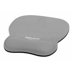 DEDOCK Mousepad 12698 με στήριγμα καρπού, 245x206 mm, γκρι