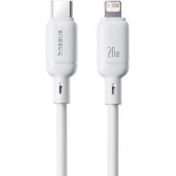BABEUS SILKY SERIES, ΚΑΛΩΔΙΟ ΓΡΗΓΟΡΗΣ ΦΟΡΤΙΣΗΣ TYPE-C ΣΕ LIGHTNING, 20W, 2m, ΛΕΥΚΟ