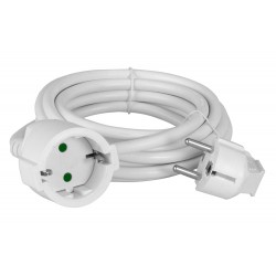 POPERTECH μπαλαντέζα ρεύματος PT-889, 1x schuko, 16A, 5m, λευκή