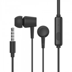CECEBRAT earphones με μικρόφωνο G13, 3.5mm σύνδεση, Φ10mm, 1.2m, μαύρο