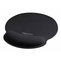 DEDOCK Mousepad 12559 με στήριγμα καρπού, 252 x 227mm, μαύρο