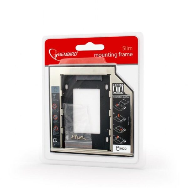 GEMBIRD ΘΗΚΗ-FRAME MF-95-01 ΓΙΑ HDD 2.5" ΓΙΑ ΛΑΠΤΟΠ 9.5mm DRIVE
