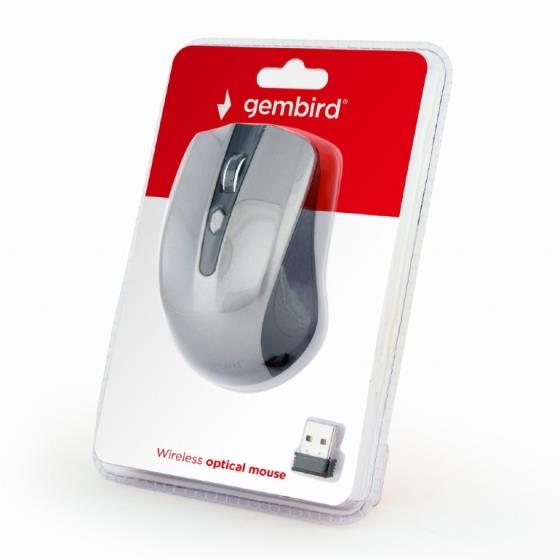 GEMBIRD ΑΣΥΡΜΑΤΟ ΠΟΝΤΙΚΙ, MUSW-4B-04-BG , ΑΣΗΜΙ/ΜΑΥΡΟ
