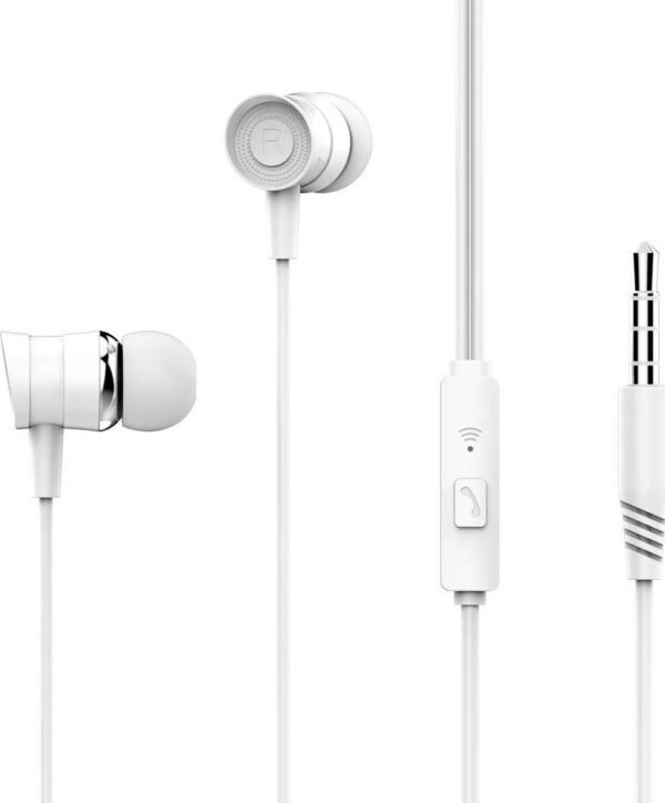 XO EP20 ΑΚΟΥΣΤΙΚΑ HANDSFREE, 3.5mm ΛΕΥΚΟ