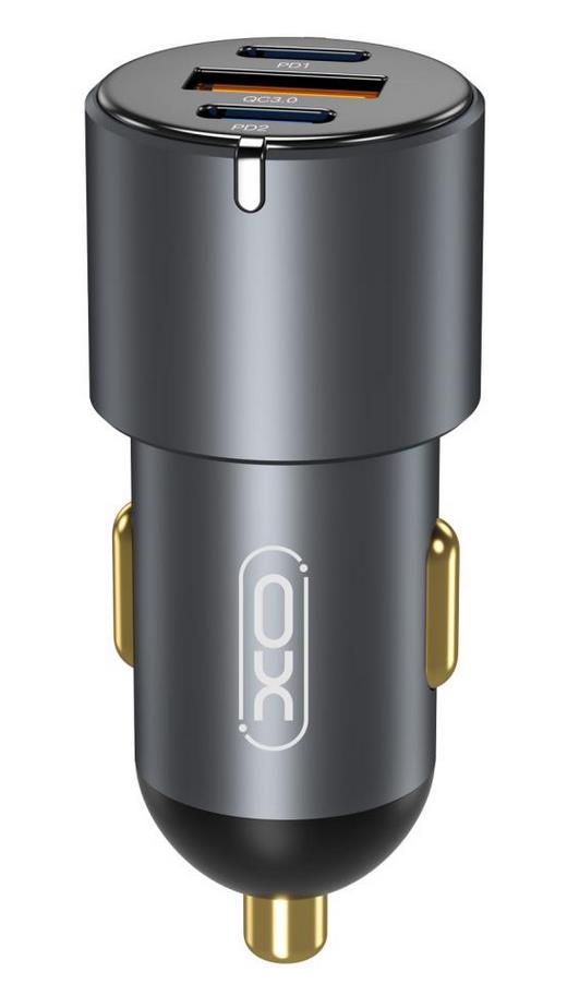 XO CC45 ΦΟΡΤΙΣΤΗΣ ΑΥΤΟΚΙΝΗΤΟΥ PD+QC3.0 30W, 3 ΘΥΡΕΣ