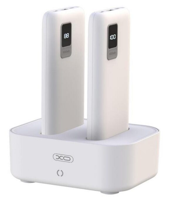 XO PR151 2 x POWERBANK 10000mAh, ΜΕ ΟΘΟΝΗ ΚΑΙ ΒΑΣΗ ΦΟΡΤΙΣΗΣ