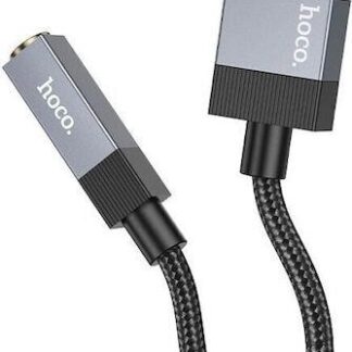 HOCO UPA32D CLEVER, ΑΝΤΑΠΤΟΡΑΣ ΗΧΟΥ, USB ΣΕ 3.5mm, ΜΑΥΡΟ