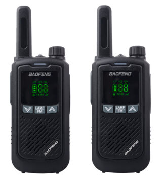 BAOFENG σετ ασύρματοι πομποδέκτες BF-T17, PMR, 0.5W, μαύρο, 2τμχ