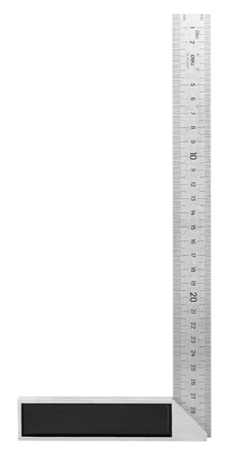 DELI μεταλλικός γωνιακός χάρακας DL302300, 300mm