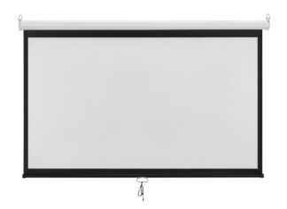 BRATECK οθόνη προβολής projector τοίχου/οροφής ESBA100, 221x124cm, 16:9/100", πτυσσόμενη