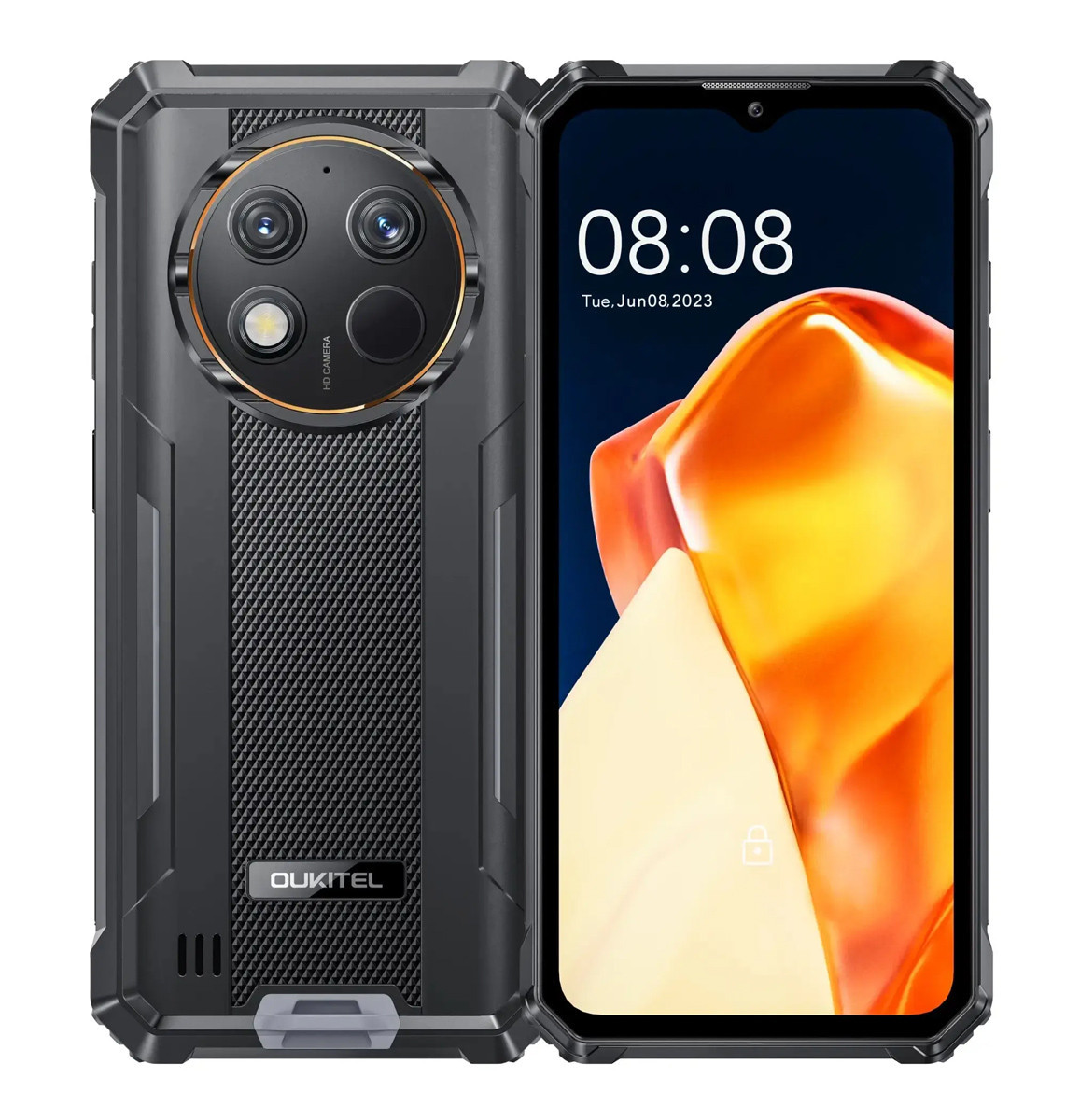 OUKITEL smartphone G1, 6.52", 6/256GB, 10600mAh, IP68/IP69K/MIL-STD-810H, μαύρο