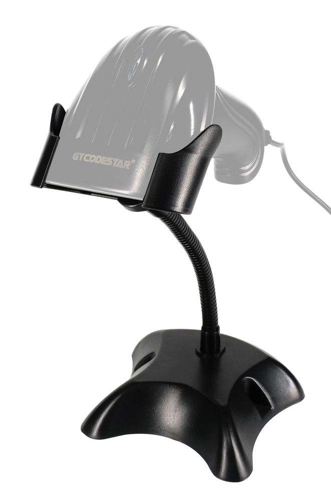 GTCODESTAR βάση για barcode scanner GTC-STAND, εύκαμπτος μεταλλικός βραχίονας, μαύρη