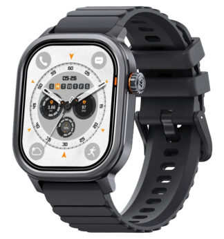 KOSPET smartwatch Pulse, heart rate, 1.96" AMOLED, IP68, μαύρο