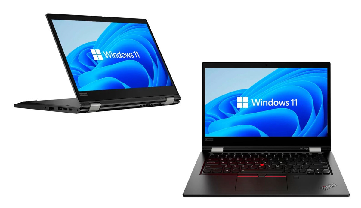 LENOVO Laptop ThinkPad L13 Yoga Gen 2 2-in-1, Refurbished Grade A, i5-1135G7, 16/256GB NVME, 13.3" Touchscreen, Cam, IRIS Xe Graphics, FreeDOS