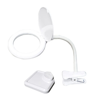 PROSKIT μεγεθυντικός φακός MA-1010U, κλιπ & βάση, LED, 3D 1.75x, λευκός