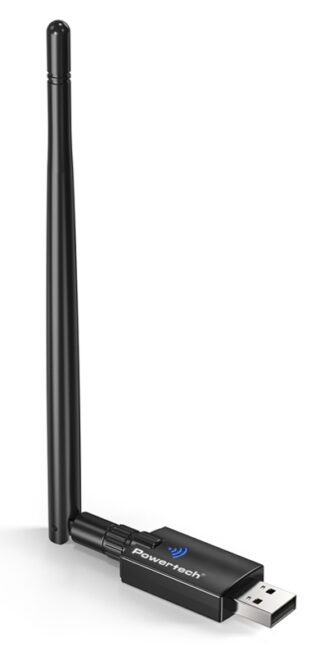 POWERTECH ασύρματος USB αντάπτορας δικτύου & Bluetooth 5.3 PT-1386, 900Mbps WiFi 6