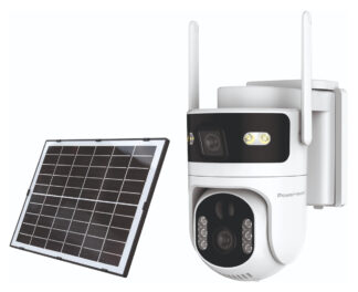 POWERTECH smart ηλιακή κάμερα PT-1547, dual lens, 4MP, 4G, PTZ, SD, IP65