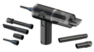 POWERTECH 2 σε 1 σκουπάκι χειρός & air duster PT-1576, 50W, 3600mAh, μαύρο