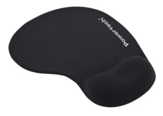 POWERTECH mouse pad PT-1611 με στήριγμα καρπού, 23x19x1.8cm, μαύρο