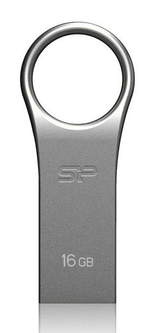SILICON POWER USB Flash Drive Firma F80, 16GB, USB 2.0, ασημί