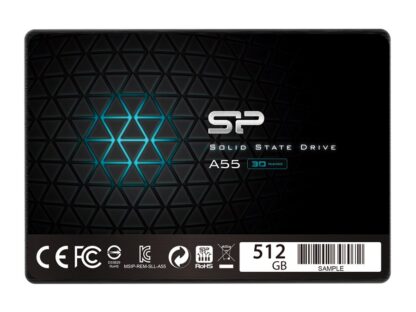 SILICON POWER SSD A55 512GB, 2.5", SATA III, 500-450MB/s, 7mm