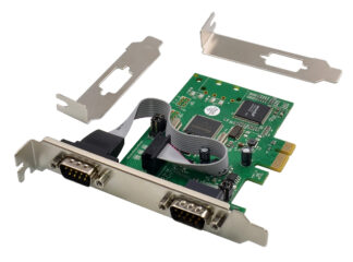 POWERTECH κάρτα επέκτασης PCIe σε 2x serial ST349, 921.6Kbps, SB16C1052PCI
